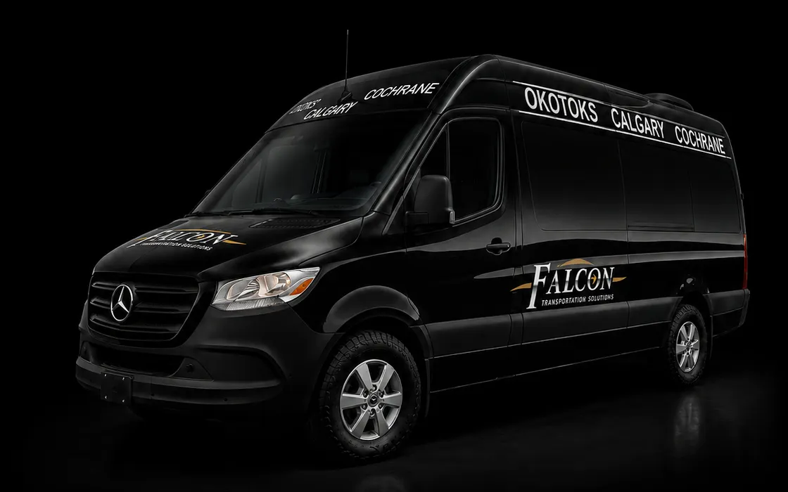 falcon bus premium black van dark